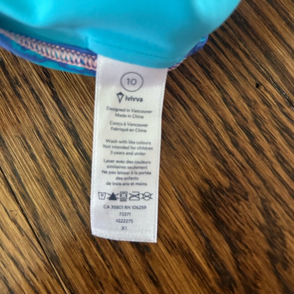 Ivivva swim sporty bikini top (size 10) - Picture 6 of 6